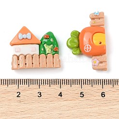 Opaque Resin Decoden Cabochons&nbsp;CRES-I034-02