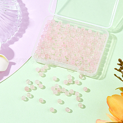200Pcs Natural Rose Quartz Round Beads Strands&nbsp;G-SP0001-19A