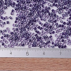 MIYUKIデリカビーズ  シリンダー  日本製シードビーズ  11/0  （db0923)スパークリングアメジストクリスタル  1.3x1.6mm  穴：0.8mm  約10000個/袋  50 G /袋&nbsp;SEED-X0054-DB0923
