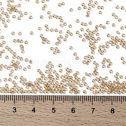 MIYUKIラウンドロカイユビーズ  日本製シードビーズ  15/0  （rr2439)ライトスモーキートパーズゴールド光沢  1.5mm  穴：0.7mm  約5555個/10g&nbsp;X-SEED-G009-RR2439