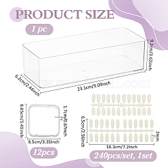 2 Styles Clear Acrylic Storage Box&nbsp;CON-BC0007-49