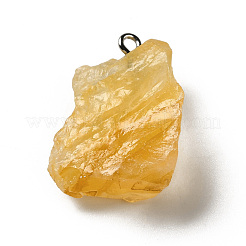 Raw Rough Natural Citrine Pendants&nbsp;G-A028-01G