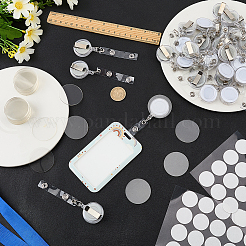 30Pcs Flat Round PVC Badge Reel&nbsp;AJEW-FG0006-19