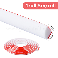 5M Silicone Collapsible Shower Threshold Water Dam&nbsp;AJEW-WH0709-118