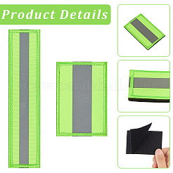 4Pcs 2 Styles Polyester Reflective Embroidered Patch for Tactical Gear&nbsp;PATC-CY0001-63B