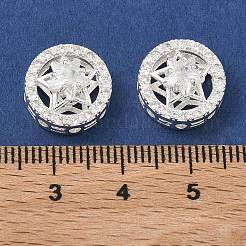 Brass Pave Cubic Zirconia Multi-Strands Links&nbsp;KK-B172-07S-03