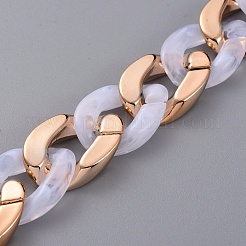 Handmade Imitation Gemstone Style Acrylic Curb Chains&nbsp;X-AJEW-JB00524-04