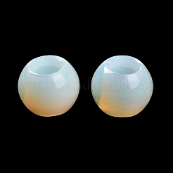 オパライトヨーロッパビーズ  大穴ビーズ  ラウンド  12x9.5~11mm  穴：5~6mm&nbsp;G-R488-01B