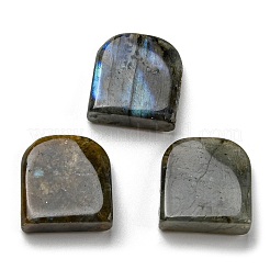 天然石ラブラドライトペンダント  スクエアチャーム  24~24.5x22~22.5x8~9mm  穴：1.5mm&nbsp;G-M405-10-01