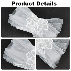 Polyester Lace Arm Oversleeves for Bride&nbsp;AJEW-WH20120-24B