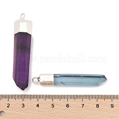 Natural Quartz Crystal Pointed Pendants&nbsp;G-P253-03S-08