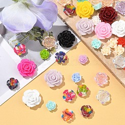 50Pcs 5 Styles Resin Cabochons&nbsp;CRES-YW0002-40