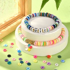DIY Heishi Surfer Bracelet Making Kit&nbsp;DIY-YW0005-86