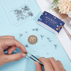 30Pcs 304 Stainless Steel Stud Earring Findings&nbsp;STAS-SC0010-62