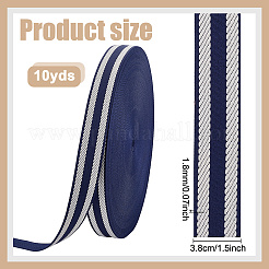 10Yards Polyester Stripe Ribbon&nbsp;OCOR-NB0002-91B
