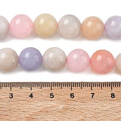 天然の天然翡翠ビーズ連売りを染めた  ラウンド  ミックスカラー  12mm  穴：1.2mm  約16個/連  7.48インチ（19cm）&nbsp;G-G021-01D-10