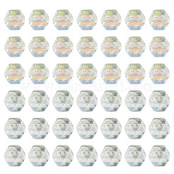 60Pcs 2 Colors Electroplate Glass Beads&nbsp;EGLA-TADJ0001-19E