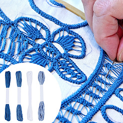 4玉 4色 綿刺繍糸  クロスステッチの糸  ミックスカラー  0.5mm  約21.87ヤード（20m）/かせ  1 かせ/色&nbsp;OCOR-CY0004-73B