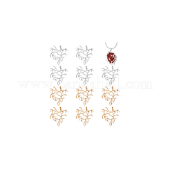 12Pcs 2 Colors Brass Pendants&nbsp;FIND-NB0005-27
