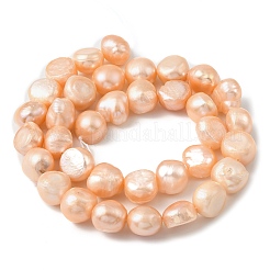 Natural Cultured Freshwater Pearl Beads Strands&nbsp;PEAR-P064-19L-06E