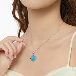3Pcs 3 Styles Rhodium Plated 925 Sterling Silver Open Back Bezel Pendant Cabochon Settings&nbsp;STER-GO0001-22