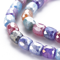 Opaque Baking Paint Glass Beads Strands&nbsp;EGLA-N006-008-B01
