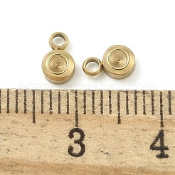 Ion Plating(IP) 304 Stainless Steel Pendant Rhinestone Settings&nbsp;STAS-B075-28G