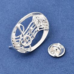 Musical Note Lapel Pin Backs&nbsp;JEWB-K035-02A-S
