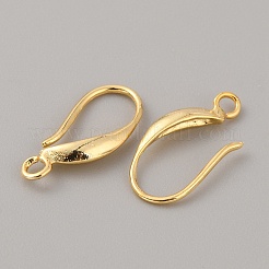 Brass Earring Hooks&nbsp;KK-WH0031-44G-02