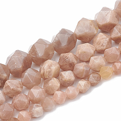 Natural Sunstone Beads Strands&nbsp;X-G-S332-6mm-008