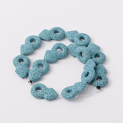 Synthetic Lava Rock Bead Strands&nbsp;G-N0093-14