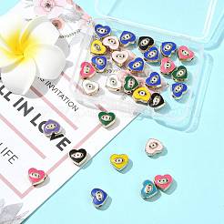 30Pcs Alloy Enamel Beads&nbsp;ENAM-FS0003-55