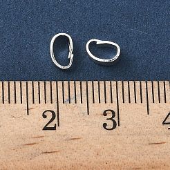 真鍮製バチカン  ゴム栓付き  ラウンド  ラックめっき  ニッケルフリー  925銀メッキ  6x3x4mm  穴：5.5x3mm&nbsp;KK-C099-13D-S