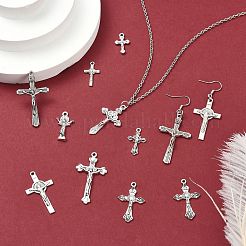 100Pcs 10 Styles Tibetan Style Alloy Pendants&nbsp;FIND-CJ0005-03