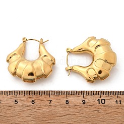 304 Stainless Steel Hoop Earrings&nbsp;EJEW-R026-01G