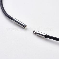 Cowhide Leather Cord Necklace Making&nbsp;MAK-G003-04B