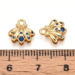 Brass Micro Pave Cubic Zirconia Charms&nbsp;X1-KK-N261-98G