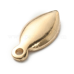 合金ペンダント  レターチャーム付きリーフ  ライトゴールド  文字.t  15.5x7.5x2.5mm  穴：1.5mm&nbsp;FIND-TAC0011-69T-KCG