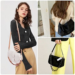 2個、2種類のスタイルに調節可能なPUレザーショルダーストラップ  合金回転式ナスカン付き  バッグストラップ用交換アクセサリー用  ミックスカラー  92x1.5x0.2cm  2個/セット&nbsp;FIND-GF0001-72