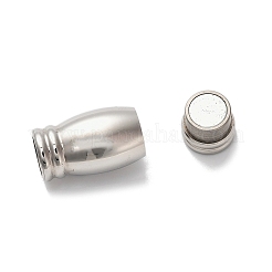 304ステンレススチール製マグネット留め具  コラム  ステンレス鋼色  20x10x10mm  穴：6mm&nbsp;STAS-K296-01A-P