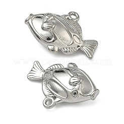 304ステンレスペンダント  ステンレス鋼色  熱帯魚チャーム  14.5x20x6mm  穴：1.2mm&nbsp;STAS-P446-13B-P