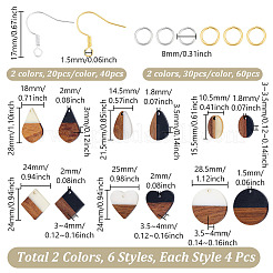 DIY Mixed Shapes Wood Dangle Earring Making Kits&nbsp;DIY-GA0002-63