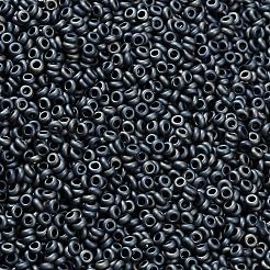 トーホー 8/0 デミラウンドビーズ  日本製シードビーズ  （612)マットカラーガンメタル  3x1.15mm  穴：1.2mm  約33500個/ポンド（450g）&nbsp;SEED-DR08-0612