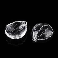 透明なガラスの花びらビーズ  ザクロの花  透明  17.5x14.5x5mm  穴：1~1.2mm  約980~1000個/セット&nbsp;GLAA-N001-13