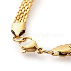 304 Stainless Steel Mesh Chain Bracelets&nbsp;BJEW-G618-06G