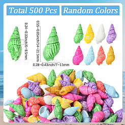 500Pcs Dyed Natural Spril Shell Beads&nbsp;SSHEL-SC0001-33
