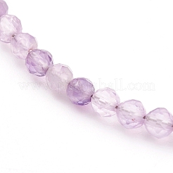 Natural Amethyst Beaded Necklaces&nbsp;NJEW-JN03315-01
