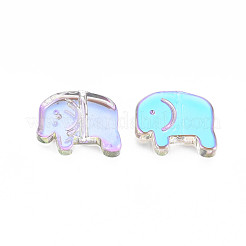 Electroplate Transparent Glass Beads&nbsp;GLAA-T022-06-B01