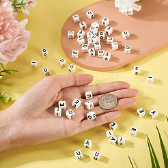 50Pcs 5 Styles Glazed Porcelain Beads&nbsp;PORC-TA0001-35