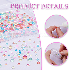 5 Bags 5 Colors Glass Cabochon&nbsp;MRMJ-PH0002-83